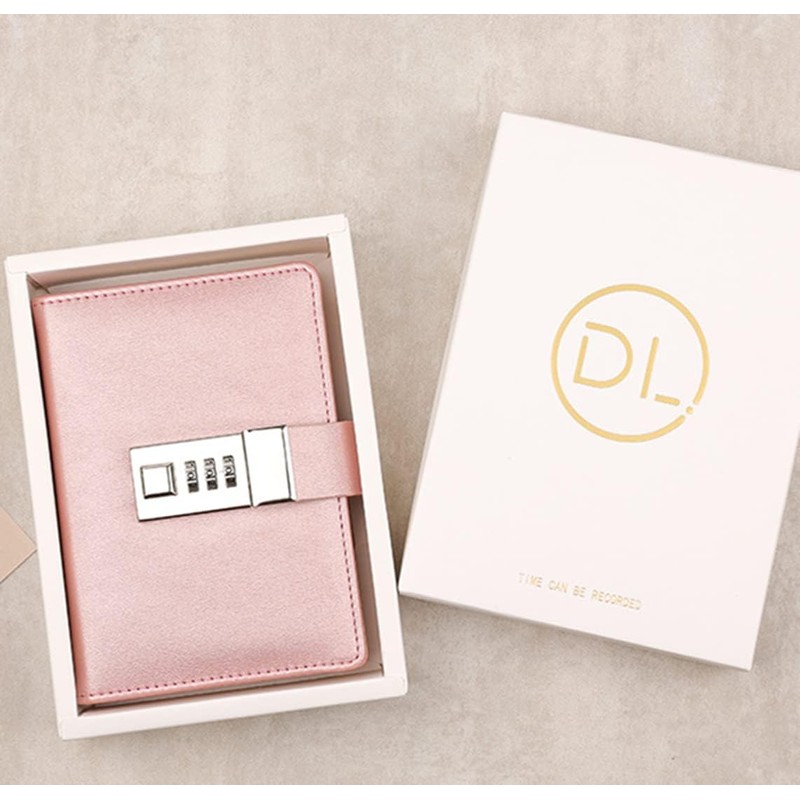 Keyed Notebook, Journal, Secret Notebook, Lock Password, Notebook, Diary, A7,