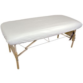 Body Linen Massage Table Cover - Reusable Barrier with Wipe Clean Surface. Waterproof PUL Material, Machine Washable. Protects Massage Table, Warmer and Pad