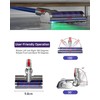 Upgraded PLUS vacuum Cleaner attachment brush head with LED, compatible