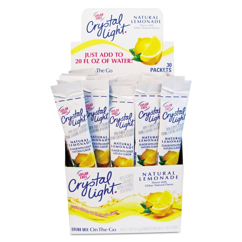Crystal Light Flavored Drink Mix, Peach Tea, 30 .09oz Packets/Box30