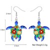 DALANE Acrylic Cute Turtle Earrings Hanging Dangle Drop Ocean Animals