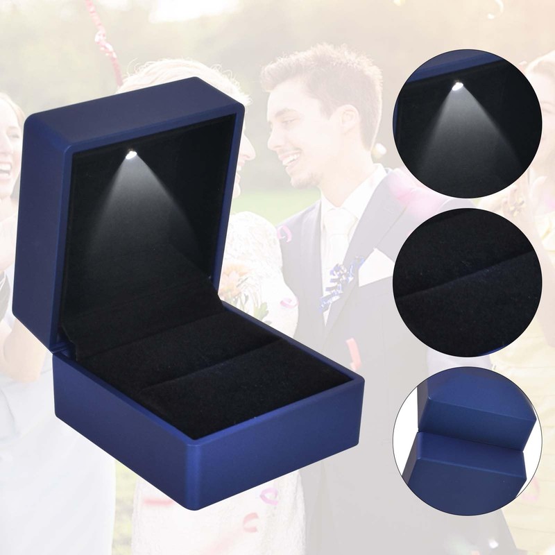 Ring Box With LED Light, Velvet Ring Boxs, Jewelry Display