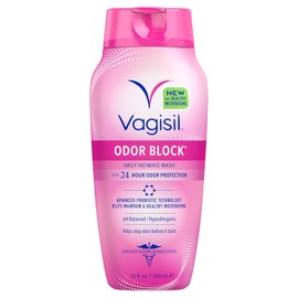 Vagisil Odor Block Protection Wash For Sensitive Skin for Women Protection Wash 12 oz