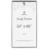 Podronale 24x48 Poster frame, Plexiglass, Black Snap Frames, Coating Aluminum