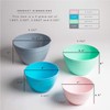 BINO | Mixing Bowl Set with Lids | Versatile Plastic