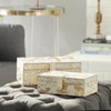 Deco 79 Leather Handmade Decorative Box Decorative Keepsake Boxes with