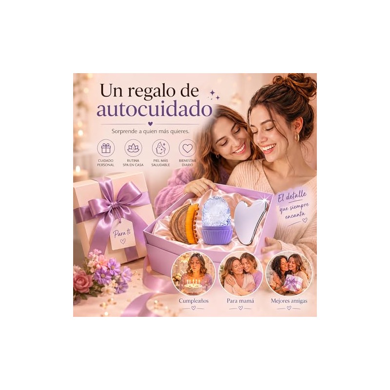 Kit de Skincare Facial 3 en 1, Sistema de Drenaje
