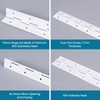 [2-Pack] 8-Inch White 304 Stainless Steel Piano Hinges,Heavy Duty 0.05-Inch