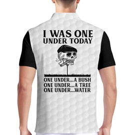 PAGYMO Golf Shirts for Men Crazy Print Hawaiian Funny Mens Polo Shirt Skull Shirts, X-Large, Aop-polo-13581