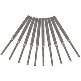 BQLZR 1.5MM Silver Extended Gems Drill Bits Bowlder Pearls Jewelry Agates Hole Coated Drill Bits Pack of 10