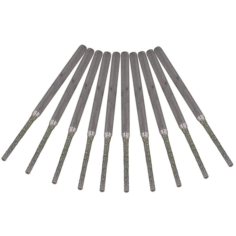 BQLZR 1.5MM Silver Extended Gems Drill Bits Bowlder Pearls Jewelry