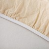 LIBERECOO Oval Fitted Vinyl Tablecloth - Cream Wood - Fits