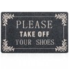 Entryway Please Take Off You Shoes Outdoor Mats with Rubber