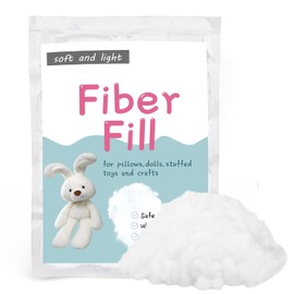 LOKUNN 100g/3.5oz Polyester Fiber Fill, Stuffing Pillow Filling Stuffing Cushion Filling, Batting High Resilience Fill Fiber, Stuffing for Stuffed Animals/DIY Crafts