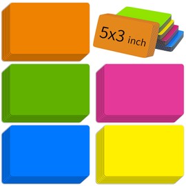 40Pcs Dry Erase Magnetic Labels, 3 x 5 Reusable Magnetic Sticky Notes Waterproof Magnetic Label Stickers for Classroom Home Office Refrigerator Locker and More(Neon Colors)