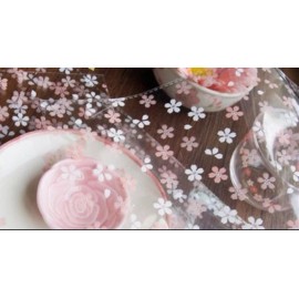 Sakura Set Of 10 Japanese Cherry Blossom Sakura Pink Clear Gift Bags
