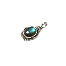 Labradorite Sterling Silver 925 Pendant - (lbp2103161), Labradorite