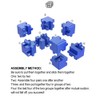 3D Quadrate Shape Decompression Toy Assemble Logical Thinking Educational ToyBlue
