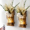 Anna's Whimsy 2PACK Mason Jar Sconce Wall Decor Rustic with