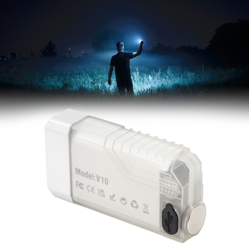 EDC Flashlight Sound Light Warning 365nm Purple Light 1000 LM