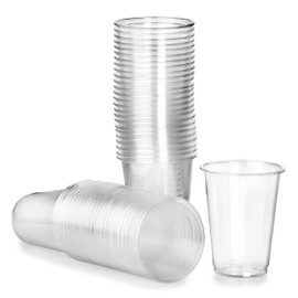 Signature Packaging - Disposable Plastic Party Cups - 330ml Half Pint - 50 Pack - Heavy Duty