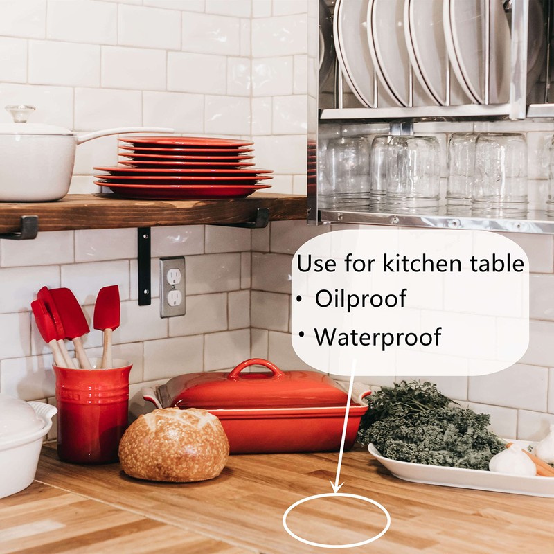 Heroad Clear Contact Paper Self Adhesive Shelf Liner for Kitchen