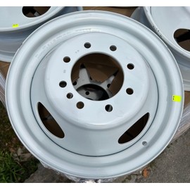 16" 16x6" Factory OEM White Dually Steel Wheel Rim for 2007-2024 Ford E-350 E-450 | 3872