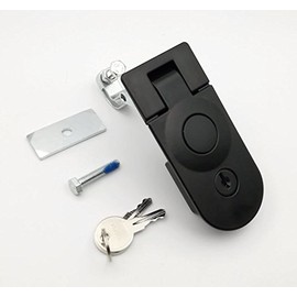 OWACH RV Compartment Lock Trigger Latch Baggage Door Latch, with Key, Flat Bracket, Long Grip arm - Adjustable Grip Range: 1.77"-2.25"(45-57mm) (1 Pack)