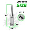 M14x1.5 Spike Lug Nuts Chrome 24 Pcs, 14mm x 1.5