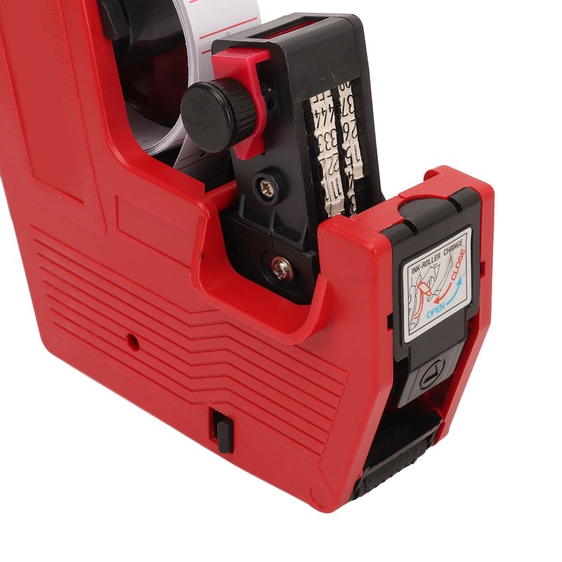 Price Label Gun Small Tag Sticker Maker Machine Red with