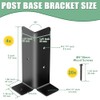 4Pcs Adjustable Post Anchor Brackets Kit, Fit 1.5x1.5, 2x2, 2x4,