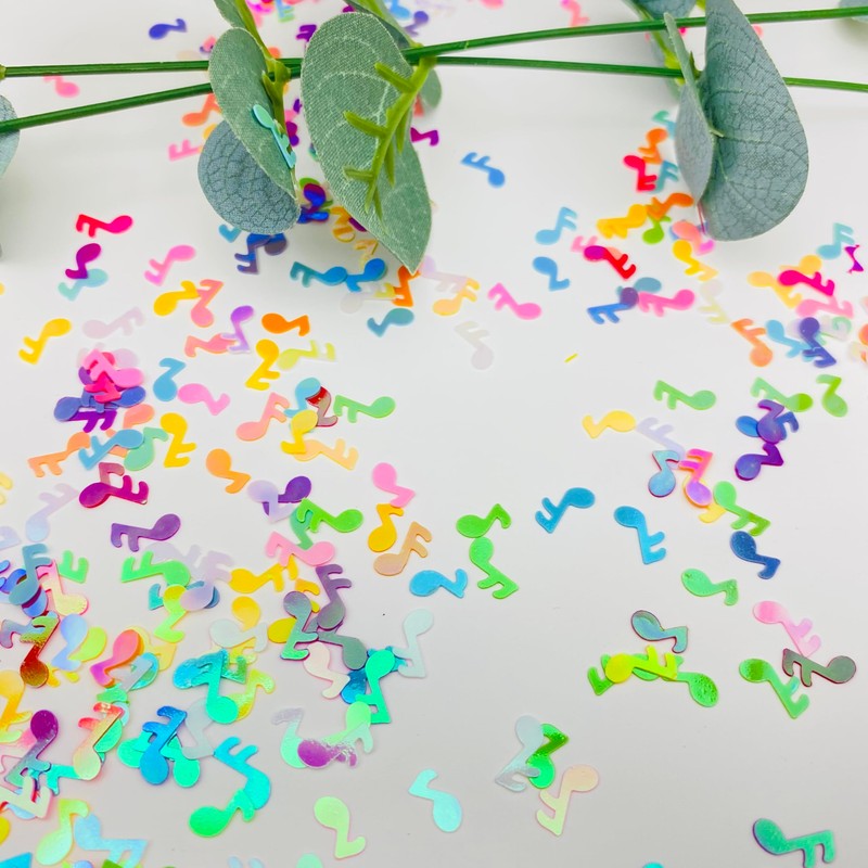 3000Pcs Music Confetti PVC Music Note Musical Confetti for Music