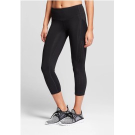 C9 Champion Women's Training High-Waisted Laser Cut Capri Leggings 22"- C9 Champion XS NWT