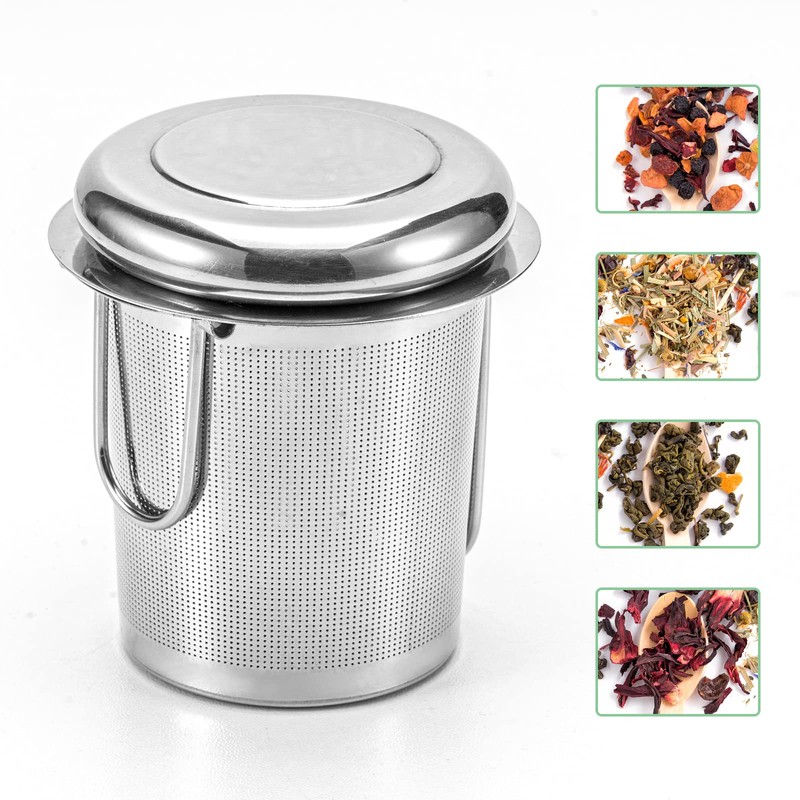 Pack of 2 tea strainers, tea infuser 304 stainless steel