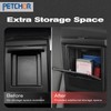PETCHOR One-Touch Hidden Storage Console Box for 2018-2025 Jeep Wrangler