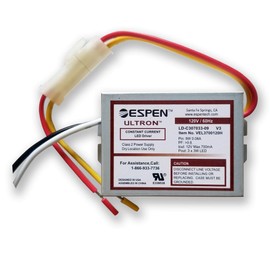 VEL3700120H, LD-C307033-09 Espen LED Driver, Constant Current, Input 120V, 3 X 3W LED, 12V Max, 700mA, 3 in Length x 1.75 inch Width x 1.06 in Height