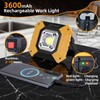 KunHe 4 Pack 400 Lumens LED Work Light Rechargeable Portable