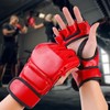 Adult Boxing Gloves Half Finger Open Palm Gloves for Kickboxing
