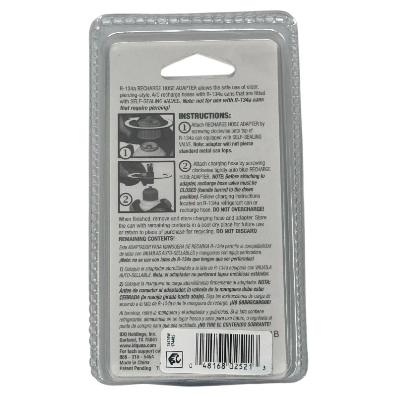 Interdynamics / Quest DVA1 R-134a Self-Sealing Can tapper Adapter Recharge