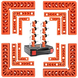 90 Degree Clamp, Positioning Squares Set of 12（3" 4" 6"） Right Angle Clamp, Corner clamps, Woodworking Tool for Pictures Frames, Cabinets, Boxes