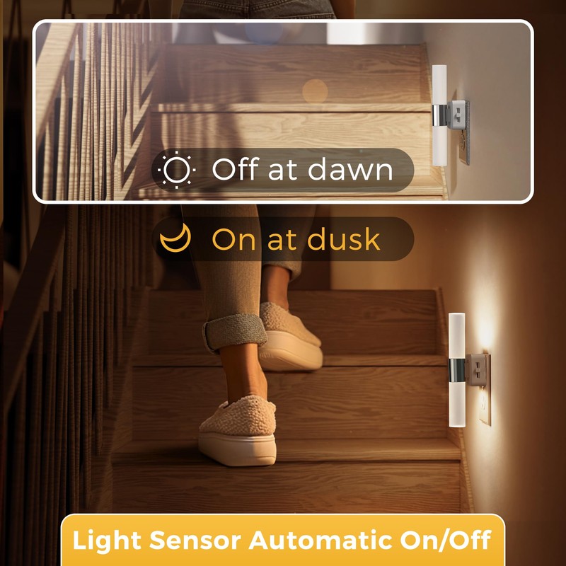 L LOHAS LED Night Light, Night Lights Plug into Wall,