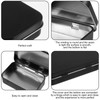 Aphumedc Metal Rectangular Empty Hinged Tins Tin Containers, Mini Portable