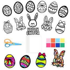 Pack of 12 DIY Window Stickers Spring Window Pictures Easter Craft Set Easter Crafts Window Pictures Children Easter Crafts Children Easter Window Pictures Crafts Easter Crafts Spring Children Easter