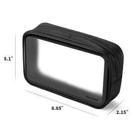 ProCase Toiletry Bag, Aeroplane Bag, Toiletry Bag, Transparent for Hand Luggage on The Plane, Cosmetic Bag, Travel Bag for Liquids in Suitcase, Storage Bag for Cosmetics
