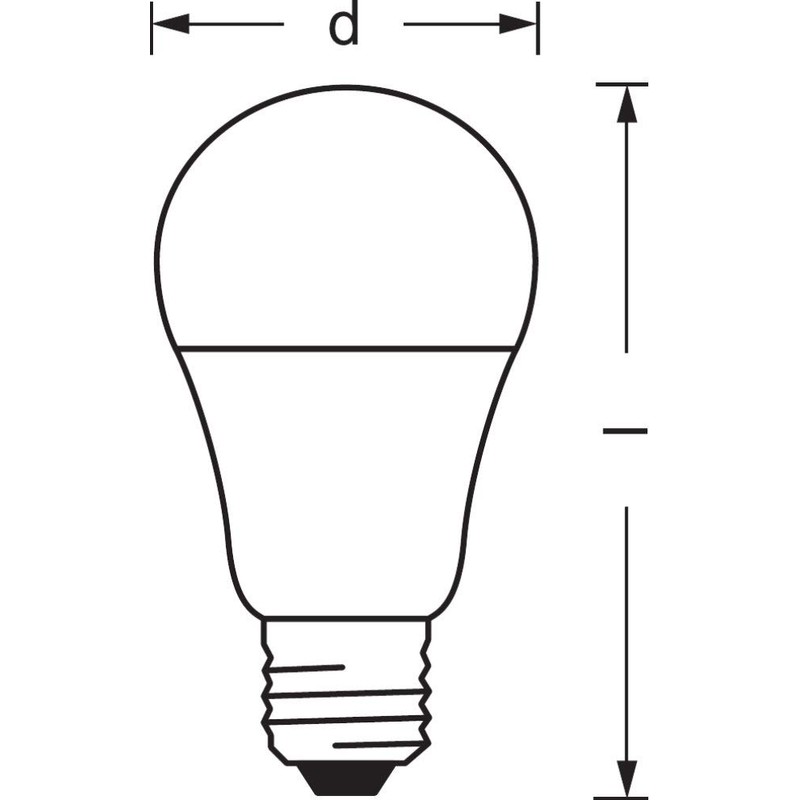 LEDVANCE Smart Led Lamp With Bluetooth, E27, Dimmable, Warm White