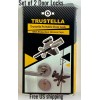 Trustella Portable Door Lock Stainless Steel w/ Silicone Caps for