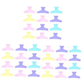 Ipetboom Sets Salon Hair Clips Non-slip Fixed Tooth Plastic Styling Drying Clips Hair Salon Accessories for Professionals Random Colors Pcs