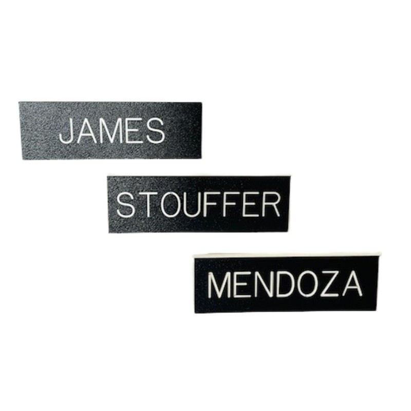 Jaymil Products Army Custom Black Name Tag (Magnetic Posts)