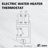 Zero KST202 Single Element Electric Thermostat,Water Heater Thermostat,Single Throw，UL Certification,Black