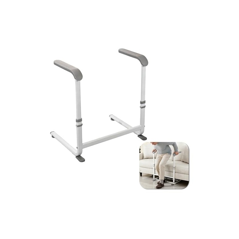 Stand Assist Aid for Elderly,Height Adjustable Mobility Standing Aid Rail